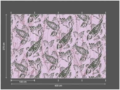 AP DIGITAL fototapetai 470013 Purple Koi 2