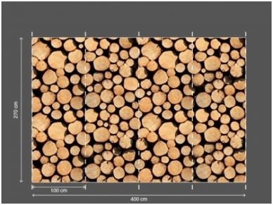 AP DIGITAL fototapetai 470113 Stack of Wood 2