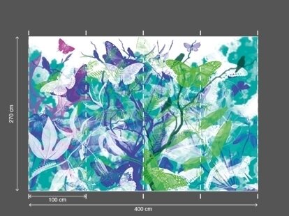 AP DIGITAL fototapetai 470004 Butterfly Garden 2