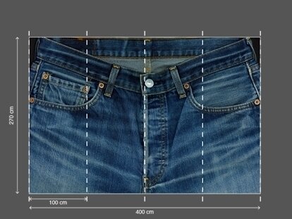 AP DIGITAL fototapetai 470092 Jeans 2