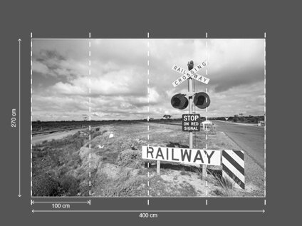 AP DIGITAL fototapetai 470070 Crossing Railway 2