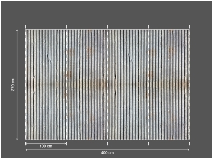 AP DIGITAL fototapetai 470110 Wellblech 2 AP DIGITAL fototapetai 470110 Wellblech 2