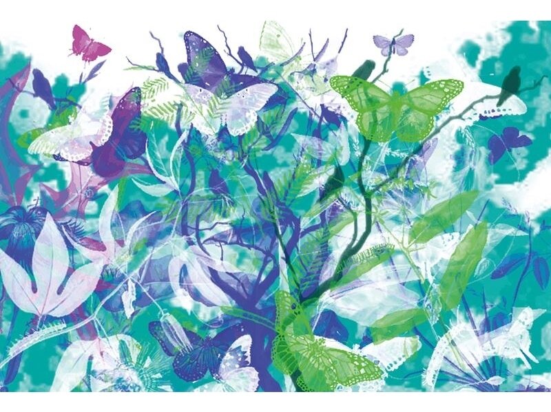 AP DIGITAL fototapetai 470004 Butterfly Garden AP DIGITAL fototapetai 470004 Butterfly Garden