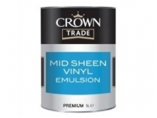 CROWN MID SHEEN VINYL EMULSION PREMIUM base 5ltr