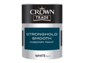 CROWN STRONGHOLD SMOOTH masonry paint 5ltr