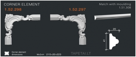 Kampinis elementas 1.52.297,1.52.298