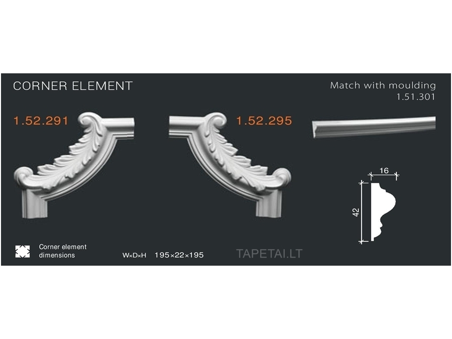 Kampinis elementas 1.52.291,1.52.295
