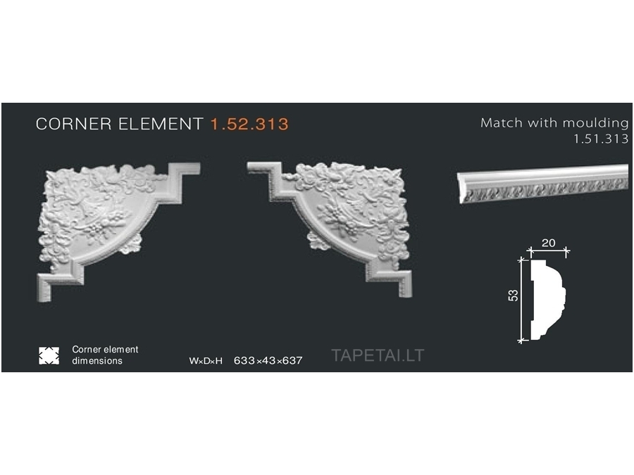 Kampinis elementas 1.52.313