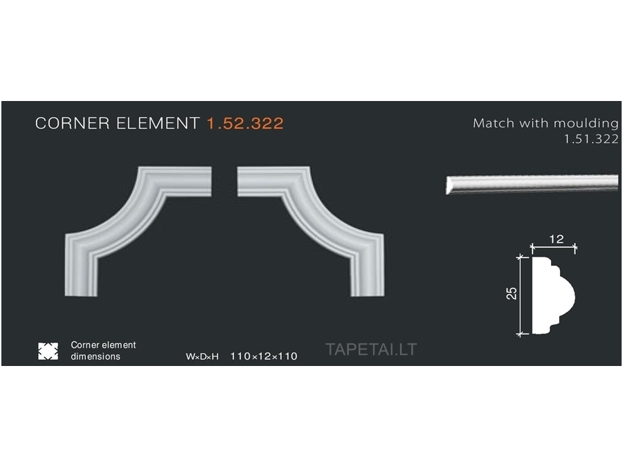Kampinis elementas 1.52.322