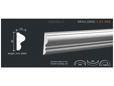 Poliuretaniniai moldingai 1.51.303 , ilgis 2m Poliuretaniniai moldingai 1.51.303 , ilgis 2m