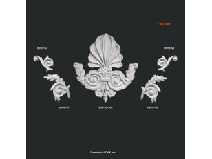 Poliuretaniniai ornamentai 1.60.019 Poliuretaniniai ornamentai 1.60.019
