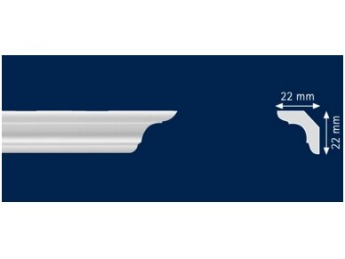 Polistiroliniai lubų apvadai C30 2m