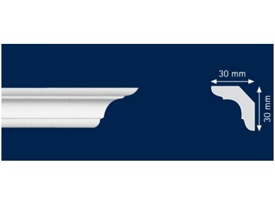 Polistiroliniai lubų apvadai C40 2m