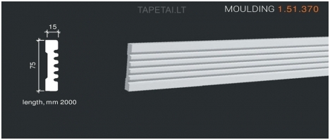 Poliuretaniniai moldingai 1.51.370 , ilgis 2m