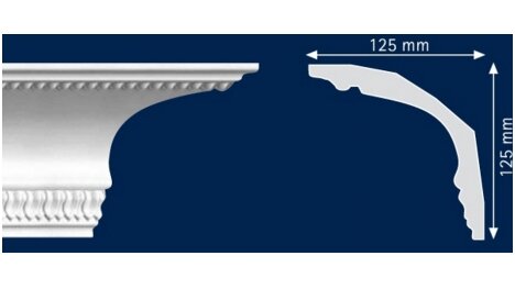 Polistiroliniai lubų apvadai G19 2m