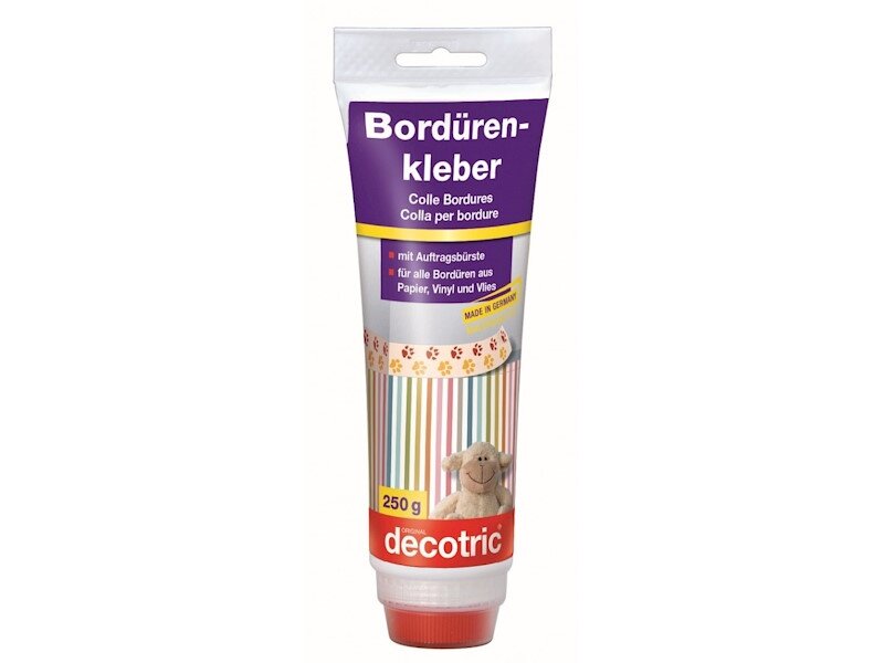 Tapetų juostų klijai DECOTRIC Bordure 250g Tapetų juostų klijai DECOTRIC Bordure 250g