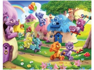 WALLTASTIC fototapetai Belly Button Bears