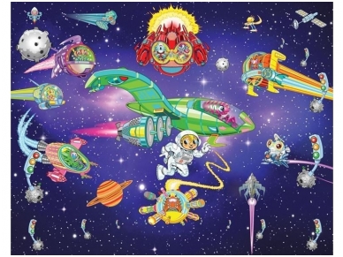WALLTASTIC fototapetai Construction Alien Adventure