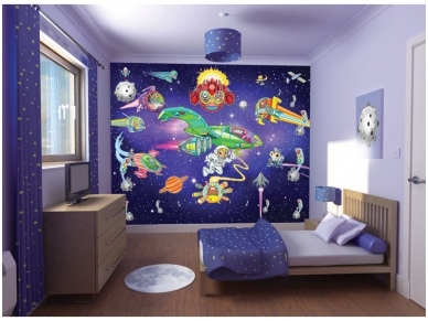 WALLTASTIC fototapetai Construction Alien Adventure 1