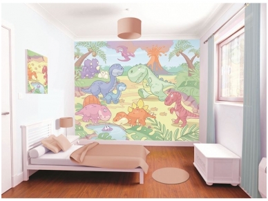 WALLTASTIC fototapetai Dino Nursery 1
