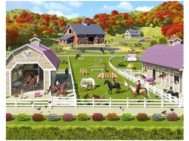 WALLTASTIC fototapetai Horse and Pony Stables
