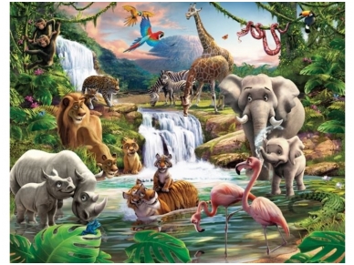 WALLTASTIC fototapetai Jungle Adventure
