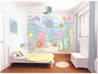WALLTASTIC fototapetai Sea Nursery 1 WALLTASTIC fototapetai Sea Nursery 1