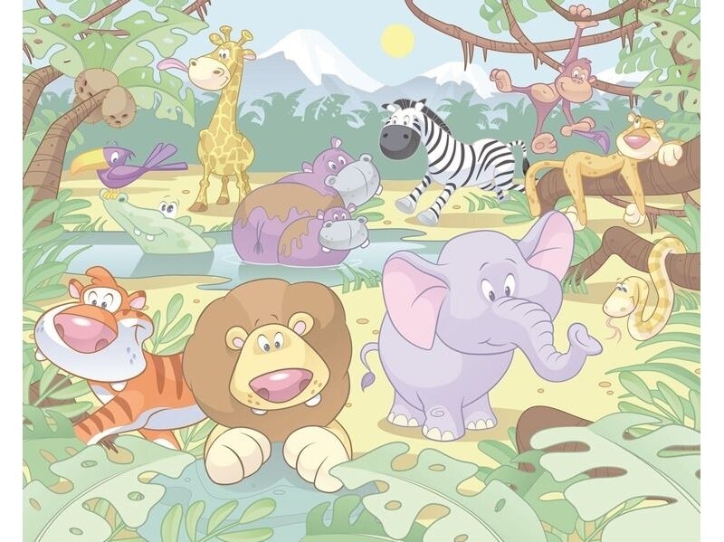 WALLTASTIC fototapetai Jungle Nursery
